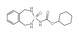 Cyclohexyl 3-oxido-2,3,4,5-tetrahydro-1H-2,4,3-benzodiazaphosphepin-3-ylcarbamate结构式