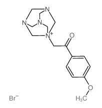(4-methoxy-phenacyl)-hexamethylenetetraminium, bromide结构式
