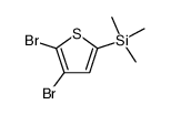 4,5-dibromo-2-trimethylsilylthiophene Structure