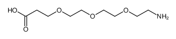 3-[2-[2-(2-氨基乙氧基)乙氧基]乙氧基]丙酸结构式
