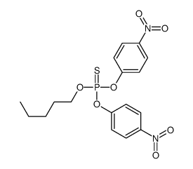 bis(4-nitrophenoxy)-pentoxy-sulfanylidene-phosphorane结构式