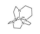 [Cu(1,4,7,10,13-pentaazacyclohexadecane)](2+) Structure