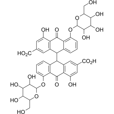 番泻苷A结构式