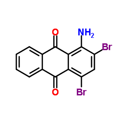 1-氨基-2,4-二溴蒽醌结构式