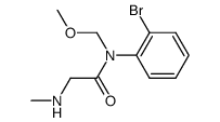 2-bromo-N-(methoxymethyl)-N-(N-methylglycyl)aniline Structure