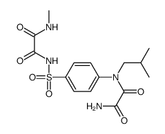 N'-[4-[[2-(methylamino)-2-oxoacetyl]sulfamoyl]phenyl]-N'-(2-methylpropyl)oxamide Structure