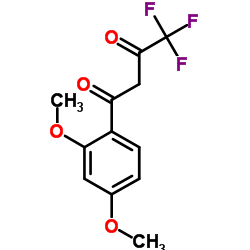 1,3-Butanedione, 1-(2,4-dimethoxyphenyl)-4,4,4-trifluoro Structure