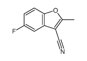 5-fluoro-2-methyl-1-benzofuran-3-carbonitrile结构式
