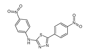 N,5-bis(4-nitrophenyl)-1,3,4-thiadiazol-2-amine Structure