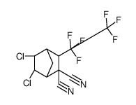 (1S,4R,5S,6R)-5,6-dichloro-3,3-bis(trifluoromethyl)bicyclo[2.2.1]heptane-2,2-dicarbonitrile Structure