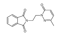 6-methyl-2-(2-phthalimidoethyl)-3(2H)-pyridazinone结构式