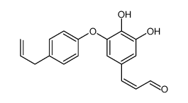 (E)-3-[3,4-dihydroxy-5-(4-prop-2-enylphenoxy)phenyl]prop-2-enal Structure