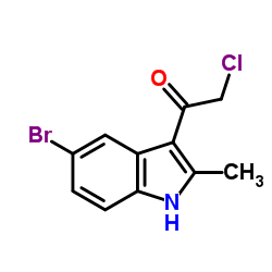 1-(5-Bromo-2-methyl-1H-indol-3-yl)-2-chloroethanone Structure