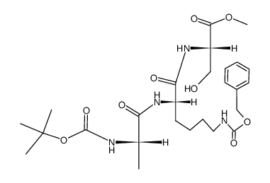 tert.-butyloxycarbonylalanyl-Nε-benzyloxycarbonyllysyl-serine methyl ester Structure