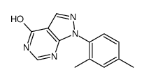 4-羟基-1-(2,4-二甲基苯基)吡唑并[3,4-d]嘧啶结构式