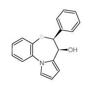 6-Phenyl-6,7-dihydropyrrolo(2,1-d)(1,5)benzothiazepin-7-ol Structure