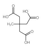 3-(carboxymethyl)-3-methyl-pentanedioic acid Structure