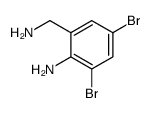 2-氨基-3,5-二溴苯甲胺结构式