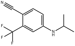 4-(Isopropylamino)-2-(trifluoromethyl)benzonitrile Structure
