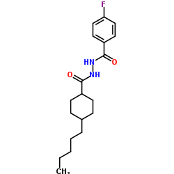 4-Fluoro-N'-[(4-pentylcyclohexyl)carbonyl]benzohydrazide Structure