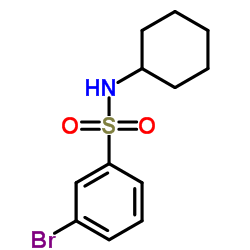 3-Bromo-N-cyclohexylbenzenesulfonamide structure