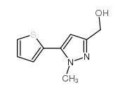 (1-甲基-5-噻吩-2-基-1H-吡唑-3-基)甲醇结构式