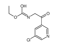 ethyl N-[2-(5-chloropyridin-3-yl)-2-oxoethyl]carbamate结构式