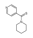 (piperidin-1-yl)(pyridin-4-yl)methanethione结构式