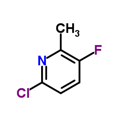 6-Chloro-3-fluoro-2-methylpyridine structure
