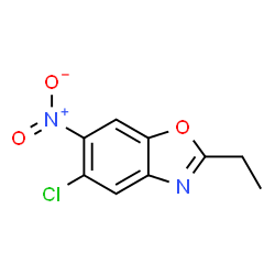 5-Chloro-2-ethyl-6-nitro-1,3-benzoxazole Structure