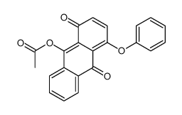(1,10-dioxo-4-phenoxyanthracen-9-yl) acetate Structure