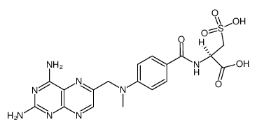 N-(4-amino-4-deoxy-N10-methylpteroyl)-L-cysteic acid Structure