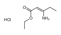 ethyl 3-aminopent-2-enoate,hydrochloride结构式