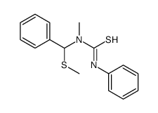 1-methyl-1-[methylsulfanyl(phenyl)methyl]-3-phenylthiourea结构式