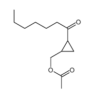 (2-heptanoylcyclopropyl)methyl acetate Structure