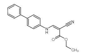 ethyl 2-cyano-3-(4-phenylanilino)prop-2-enoate Structure