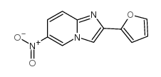 2-呋喃-2-基-6-硝基咪唑并[1,2-a]吡啶结构式