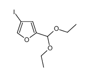 4-iodofurfural diethyl acetal Structure
