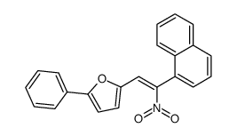 2-(2-naphthalen-1-yl-2-nitroethenyl)-5-phenylfuran结构式