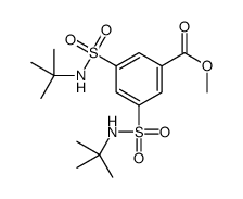 methyl 3,5-bis(tert-butylsulfamoyl)benzoate Structure