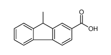 9H-Fluorene-2-carboxylic acid, 9-methyl Structure