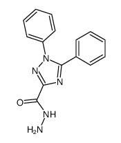 1,5-二苯基-1H-[1,2,4]噻唑-3-羧酸肼结构式
