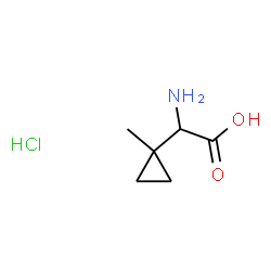 2-氨基-2-(1-甲基环丙基)乙酸盐酸盐结构式