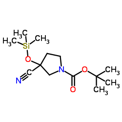 3-氰基-3-((三甲基甲硅烷)氧基)吡咯烷-1-甲酸叔丁酯图片