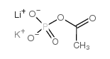Acetyl phosphate(lithium potassium) Structure