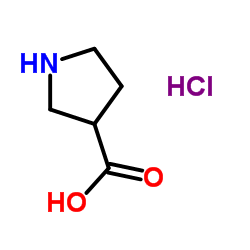 3-Pyrrolidinecarboxylic acid hydrochloride (1:1) Structure