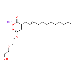 sodium 4-[2-(2-hydroxyethoxy)ethyl] 2-dodecenylsuccinate Structure