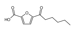 5-hexanoyl-furan-2-carboxylic acid Structure