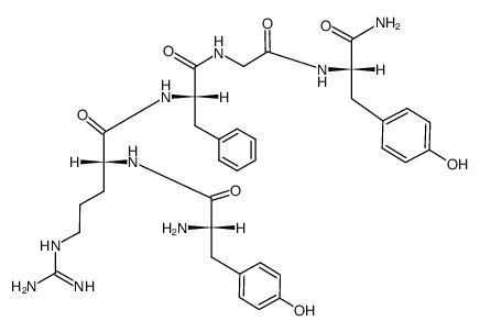 H-Tyr-D-Arg-Phe-Gly-Tyr-NH2结构式