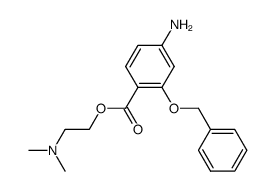 4-amino-2-benzyloxy-benzoic acid-(2-dimethylamino-ethyl ester)结构式